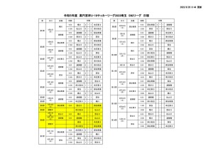 Ｒ５　Ｕ－１８　SN2日程のサムネイル