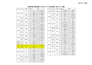 Ｒ５　Ｕ－１８　SN2 日程のサムネイル