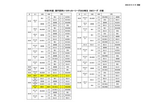 Ｒ５　Ｕ－１８　SN2日程のサムネイル