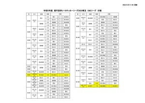 Ｒ５　Ｕ－１８　SN2日程のサムネイル