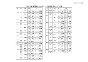 Ｒ５　Ｕ－１８　SN2日程のサムネイル