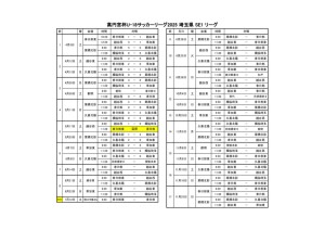2025 U-18 SE1リーグ日程0612のサムネイル