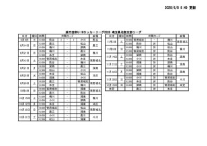 R8 U-16日程のサムネイル